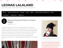 Tablet Screenshot of leonas-lalaland.de